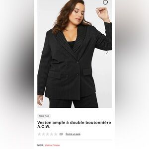 Oversized double-breasted jacket